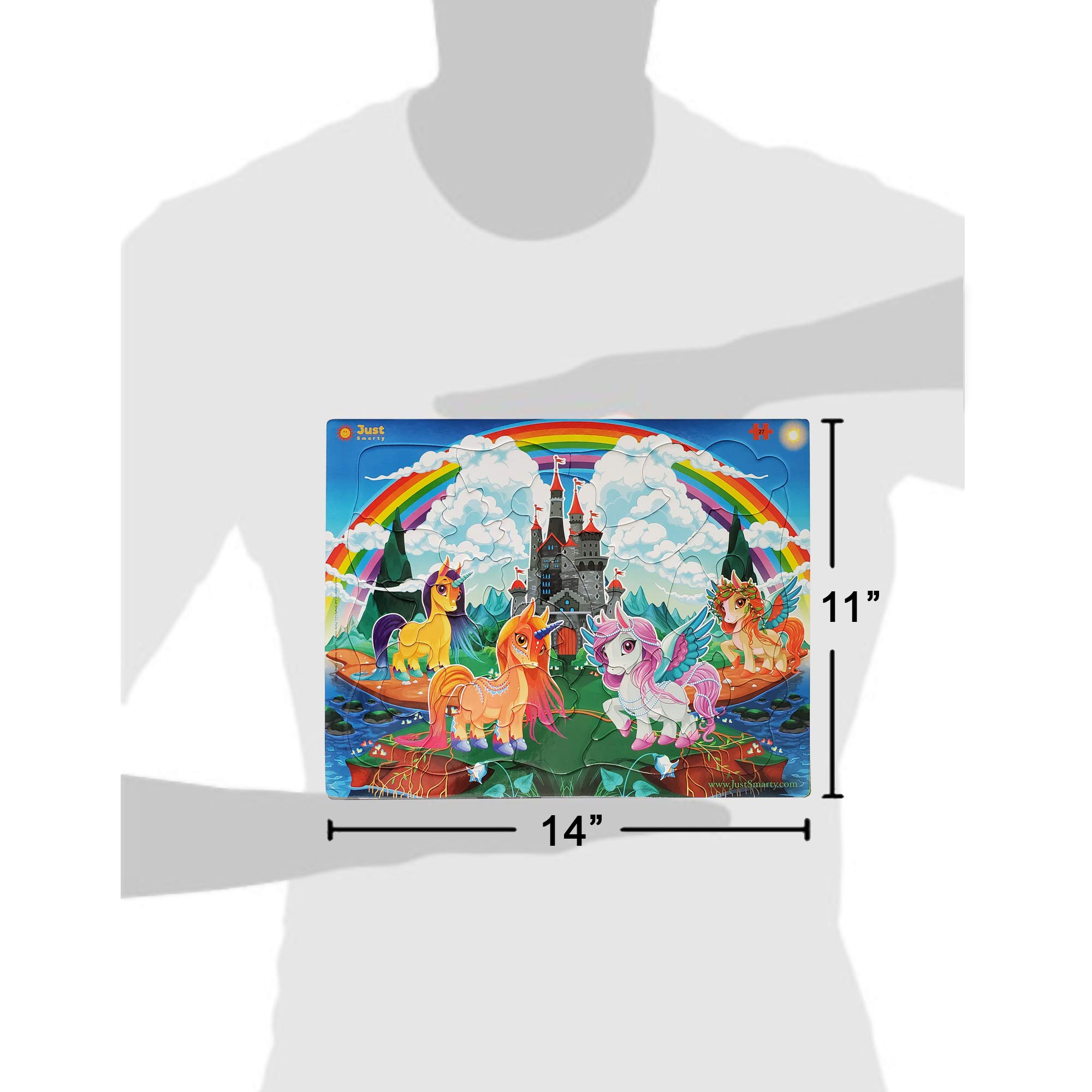 Amazon.com: Just Smarty Unicorn Puzzle for Girls, 27 Pieces
