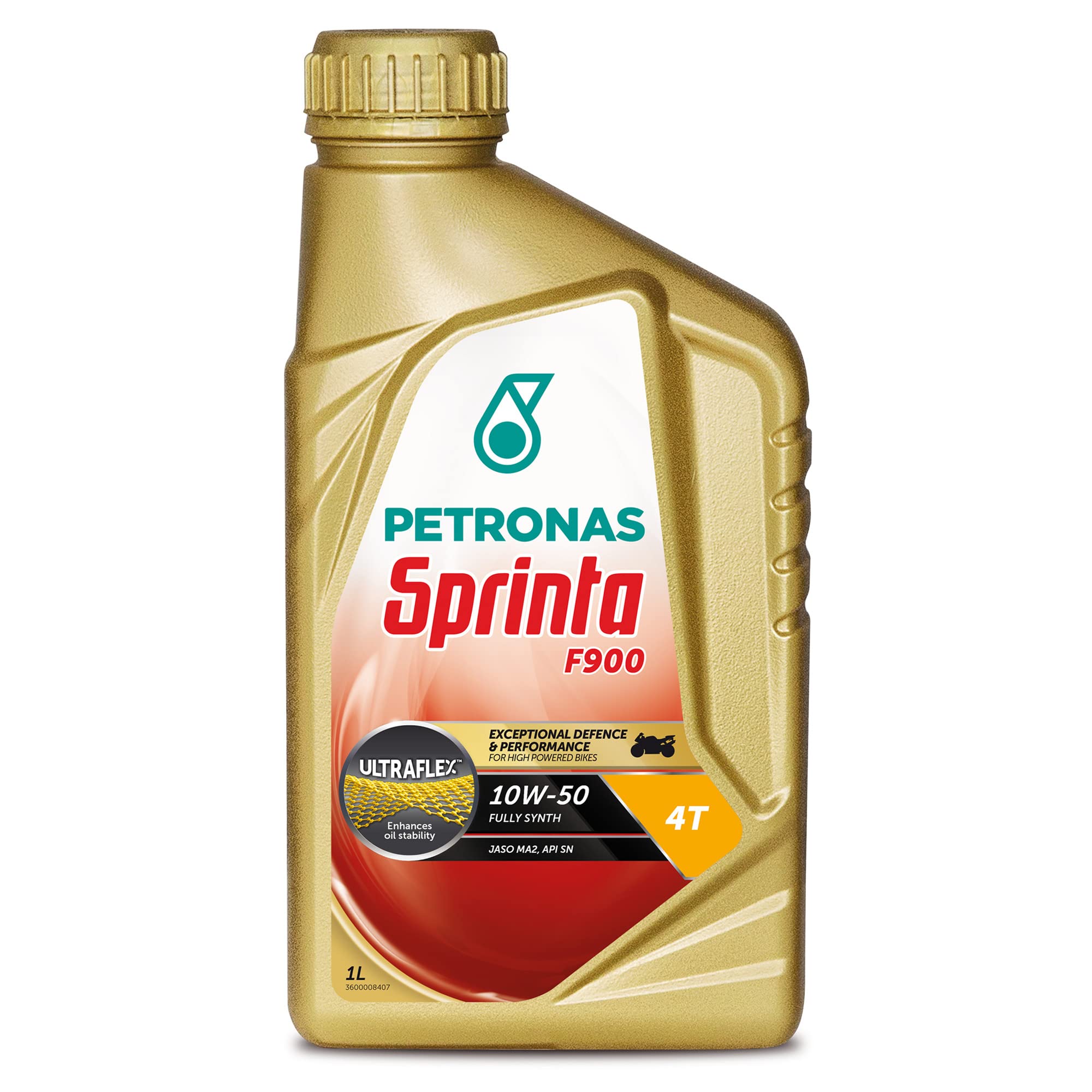 Petronas Kit 5X Sprinta Olio Motore 4T 100% Sintetico 4 Tempi F900 10W-50-5 Confezioni da 1 Litro
