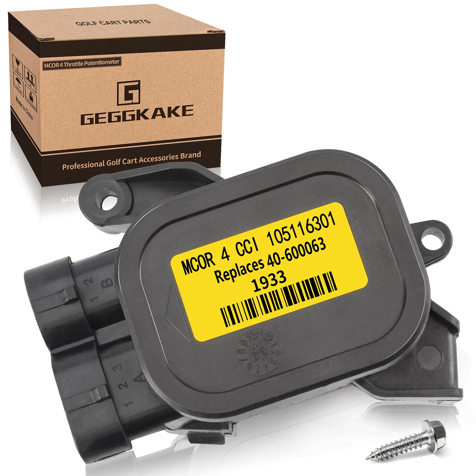 Geggkake MCOR 4 for Club Car Precedent & DS/Carryall 2012-up,Throttle Potentiometer Accelerator, OEM# 105116301