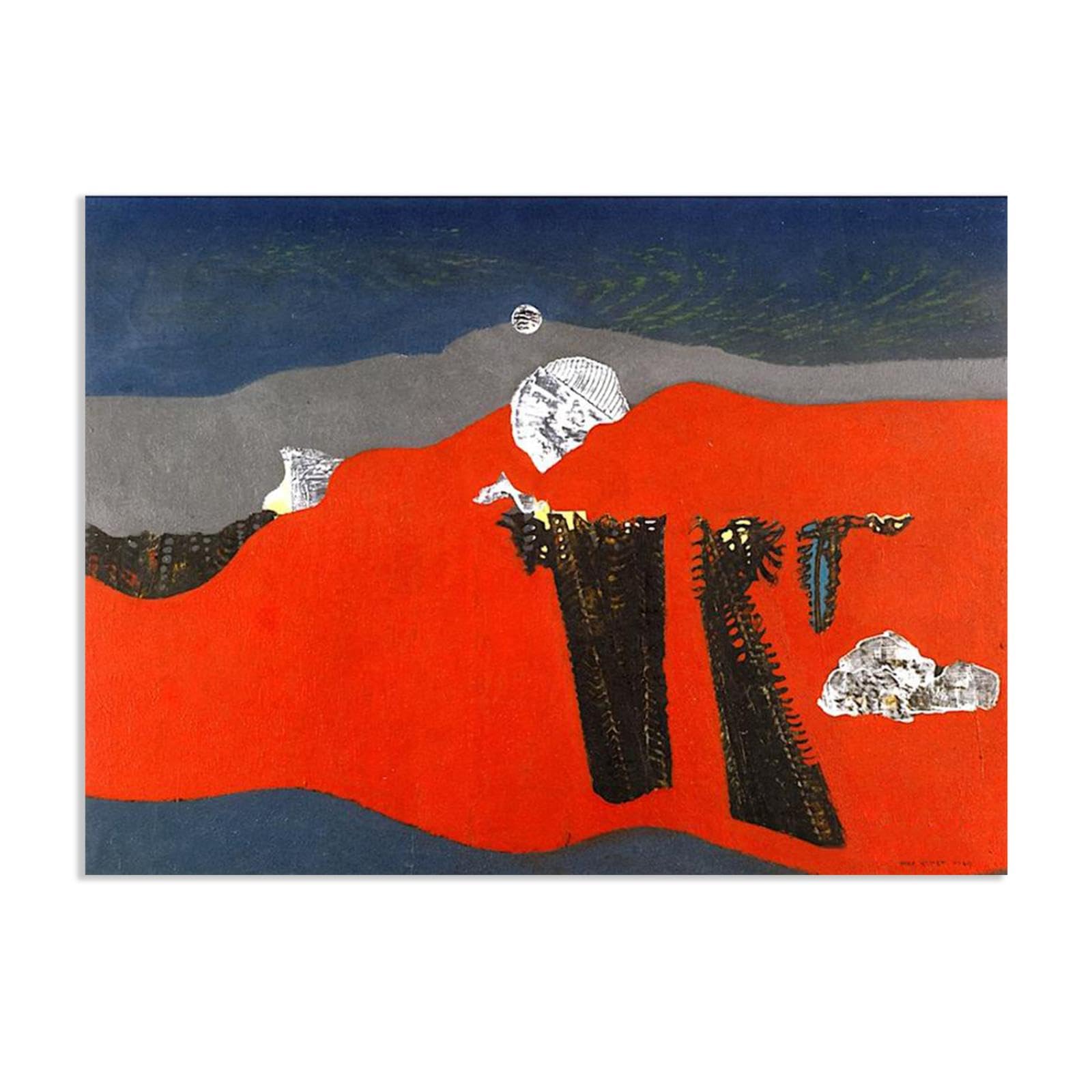 MYCGGDGH Max Ernst Canvas Wall Art Reproductions of Famous Paintings The Desert Giclée Prints Abstract Gifts Aesthetic Wall Decor for Living room bathroom 65x50cm(26x19in) Frameless