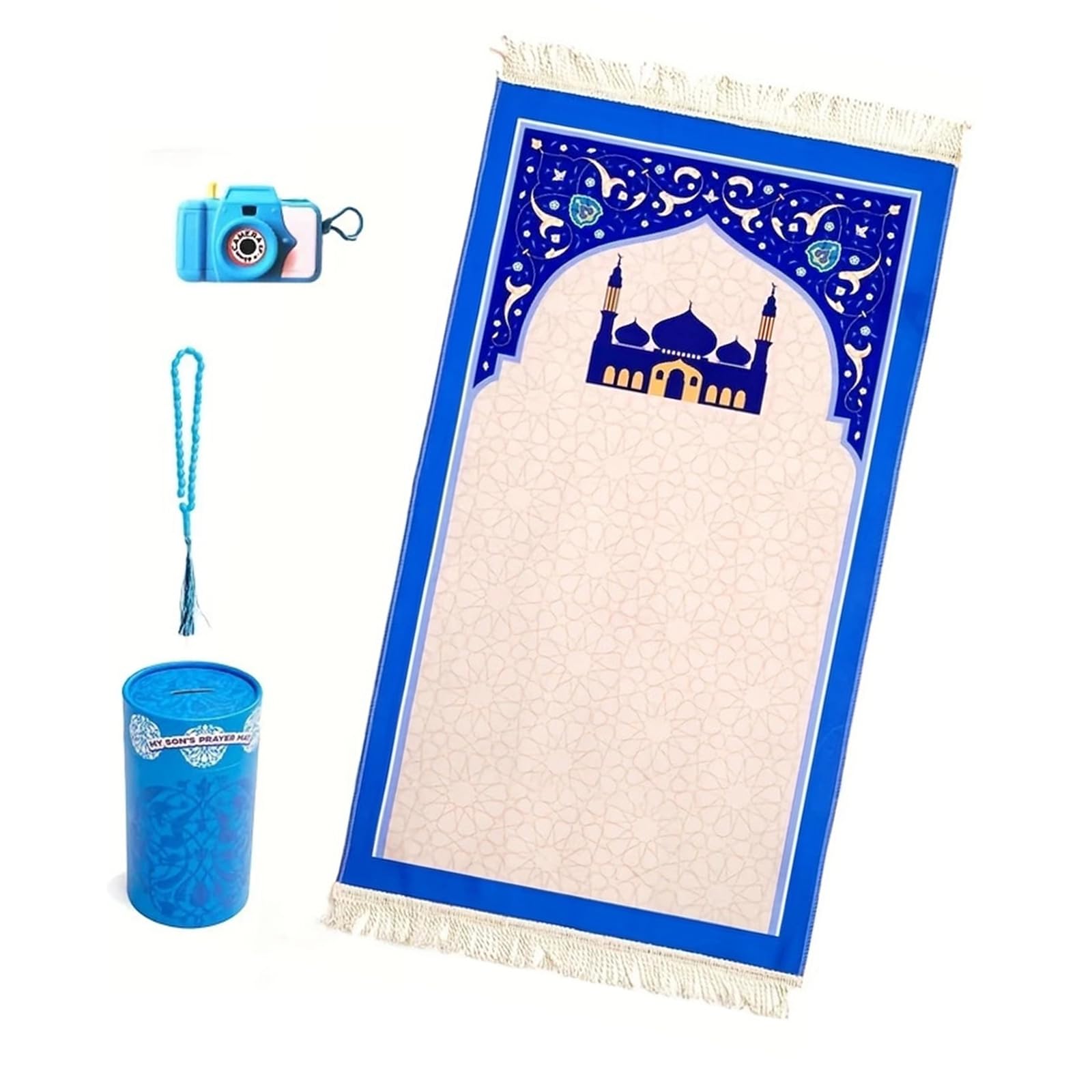 Nucelit Islamics Children Prayer Carpets for Muslims Mats Carpet Sheet Islamics Gift Rugs Mats Rugs Child Decoration for Prayers Muslims Children Prayer