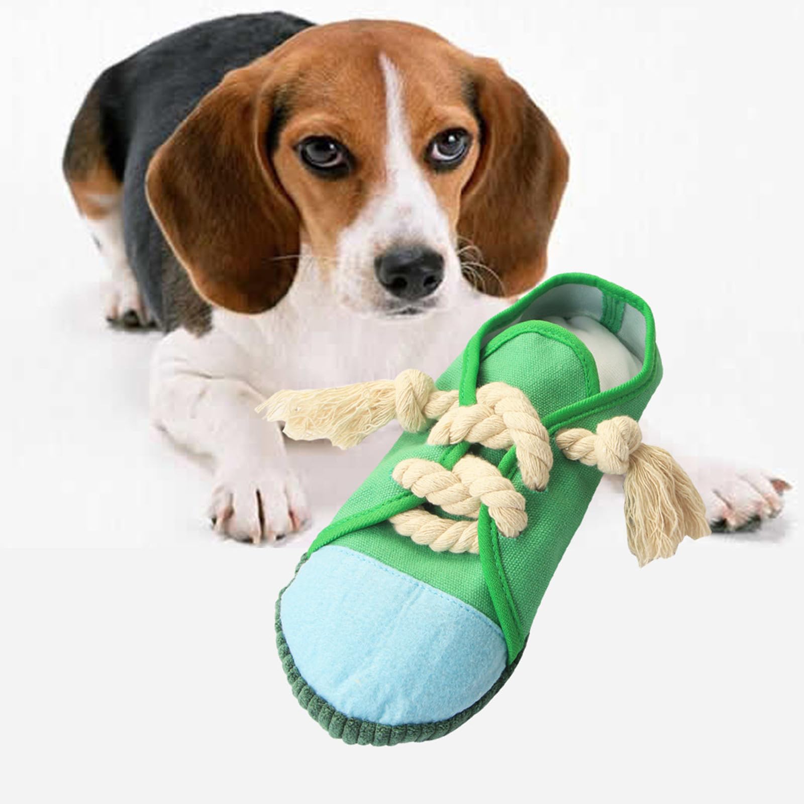 Lxing 2 Pieces Dog Chew Toy, Pet Interactive Toys Durable Dog Shoe Toy Dog Squeaky Toy Shoes Toy for Puppy - Image 4