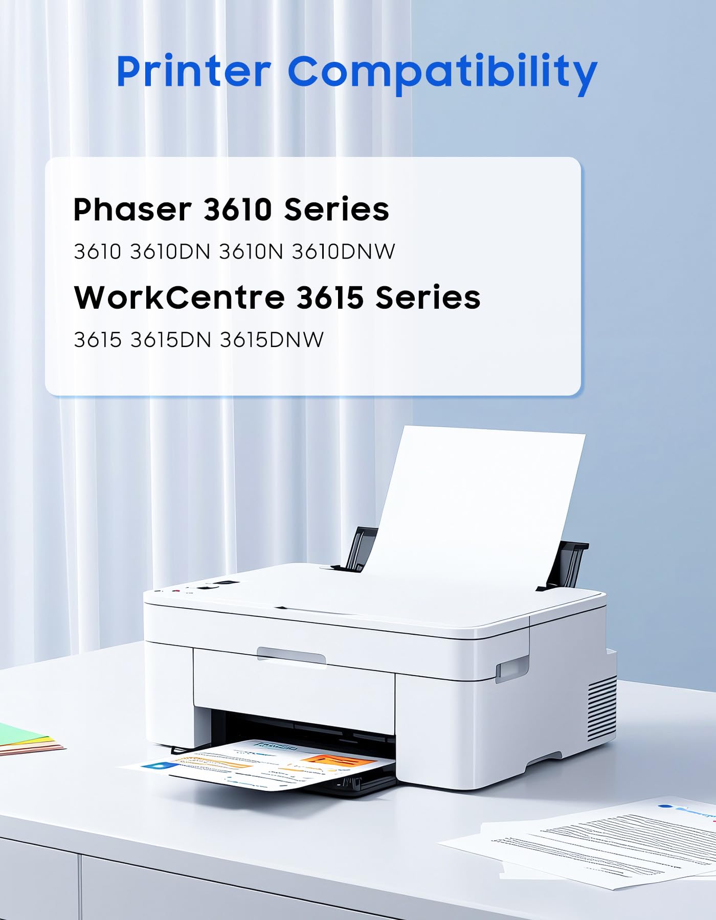 Phaser 3610 WorkCentre 3615 wkład bębnowy 113R00773 zamiennik dla Xerox Phaser 3610 3610DN 3610N 3610DNW WorkCentre 3615 3615DN 3615DNW 3655 3655i 3655S 5 x bęben do drukarki Jednostka 1-pak