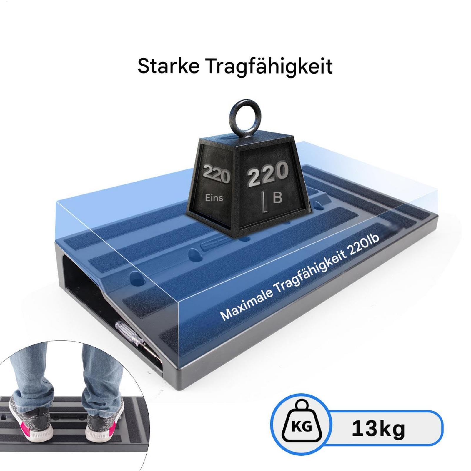 Bass-Pedalboard, Pedal Board mit integriertem Netzteil Starke tragende | Wear-resistente Basszubehör Pedal Rack für die Aufnahme der Leistungsproben