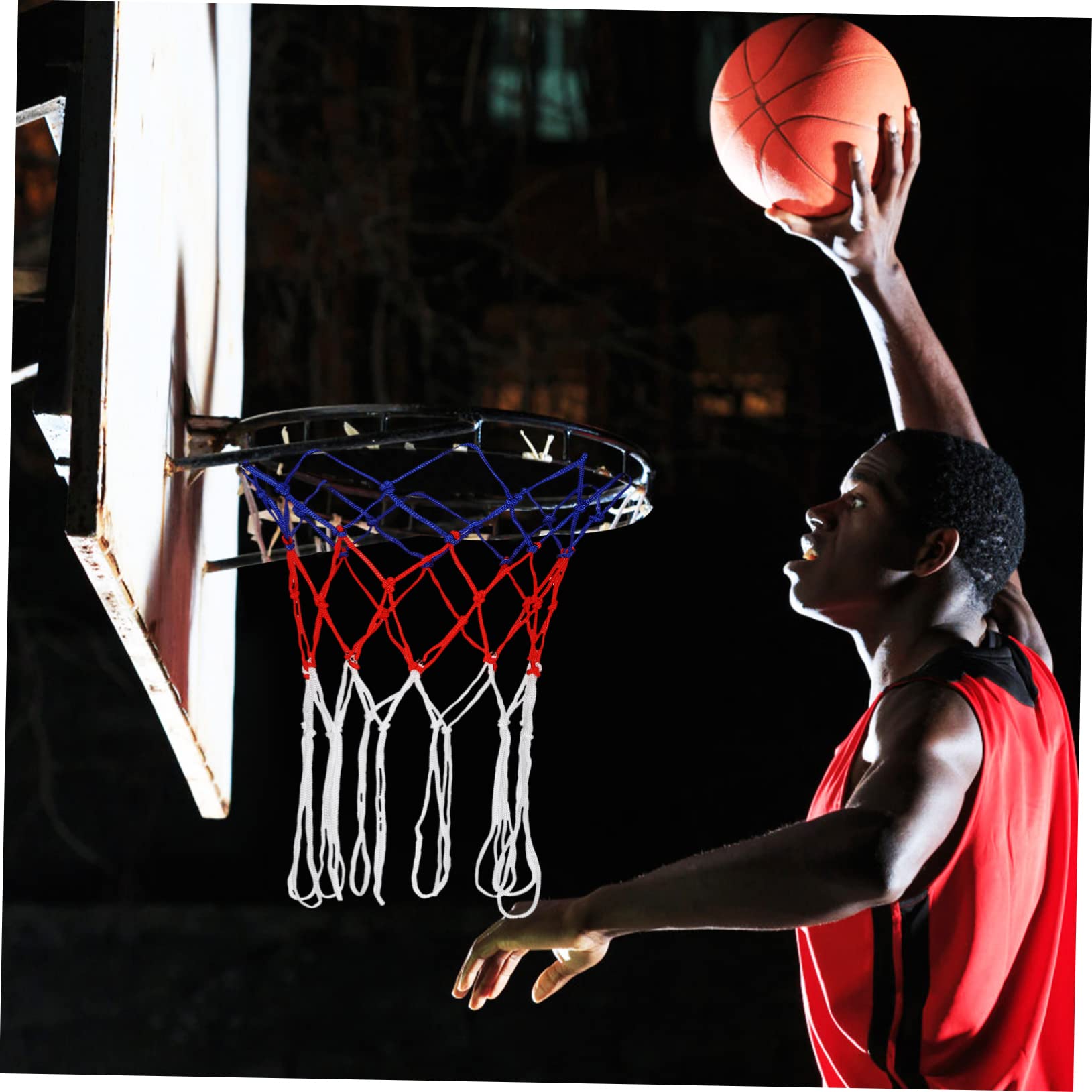 Garneck Outdoor/Indoor Basketball Net Kit 2 Basketball Nets Durable Nylon Easy to Install