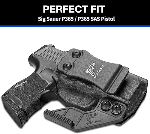 Miniatura 2 de IWB - Funda compatible con Sig P365, P365 SAS, P365 Micro, funda de transporte interior en la cintura compatible con Sig P365  P365 SAS  P365