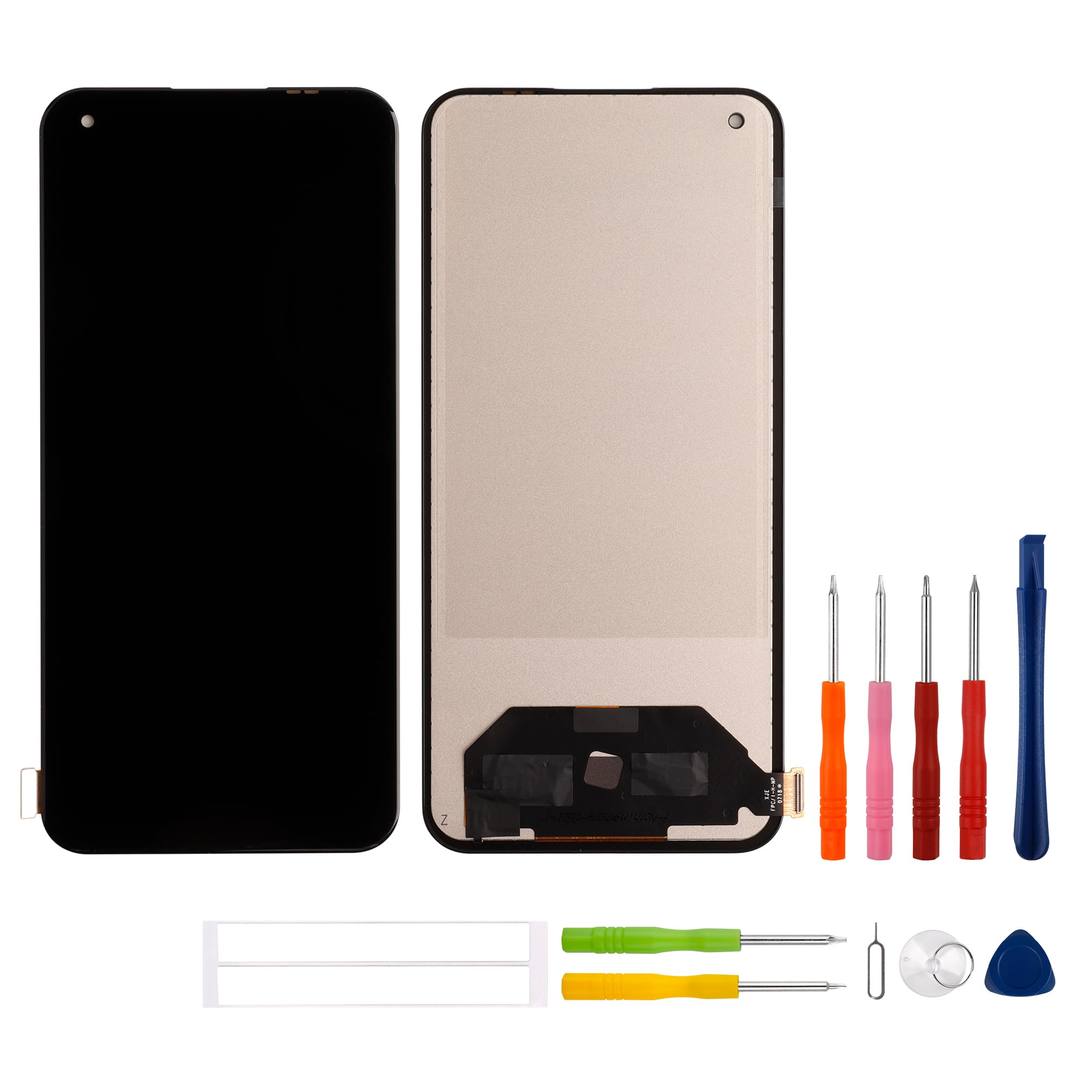 Display TFT da 6,55 pollici, compatibile con Nothing Phone (1) A063 (nero senza cornice) (no Fingerprint), display LCD touchscreen di ricambio + set di attrezzi