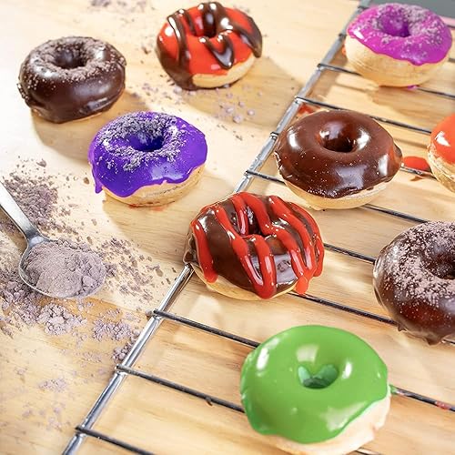 Miniatura 7 de Mini donut maker, 1400w donut maker, puede hacer 16 donas, calefacción de doble cara, sartén antiadherente, adecuado para reuniones familiares,