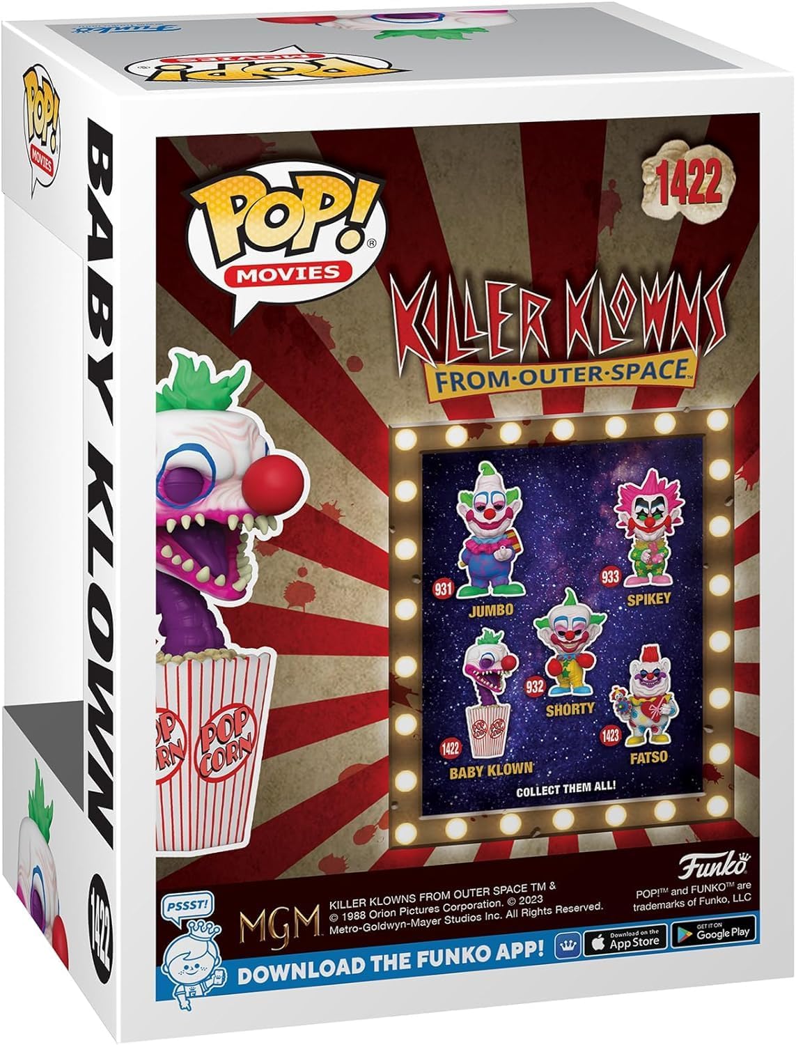 POP Killer Klowns from Outer Space - Baby Klown Funko Vinyl Figure (Bundled with Compatible Box Protector Case), Multicolored, 3.75 inches