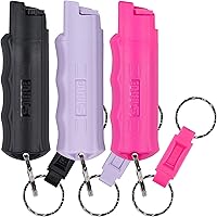 Vista 13 de SABRE Pepper Spray - Quick Release Keychain for Easy Carry & Fast Access, Max Police Strength Self Defense OC Spray With UV Dye, 10 Sec. Spray Time