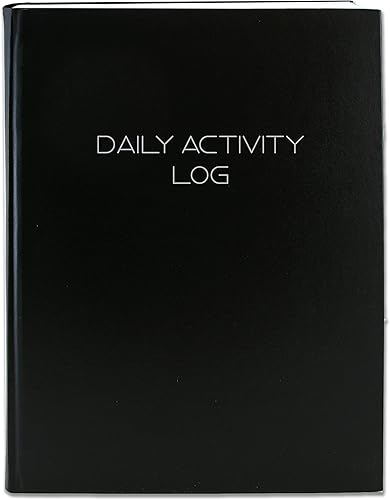BookFactory Libro de registro de actividades diarias, libro de registro de 365 días (384 páginas), diario de productividad de 365 páginas, tapa