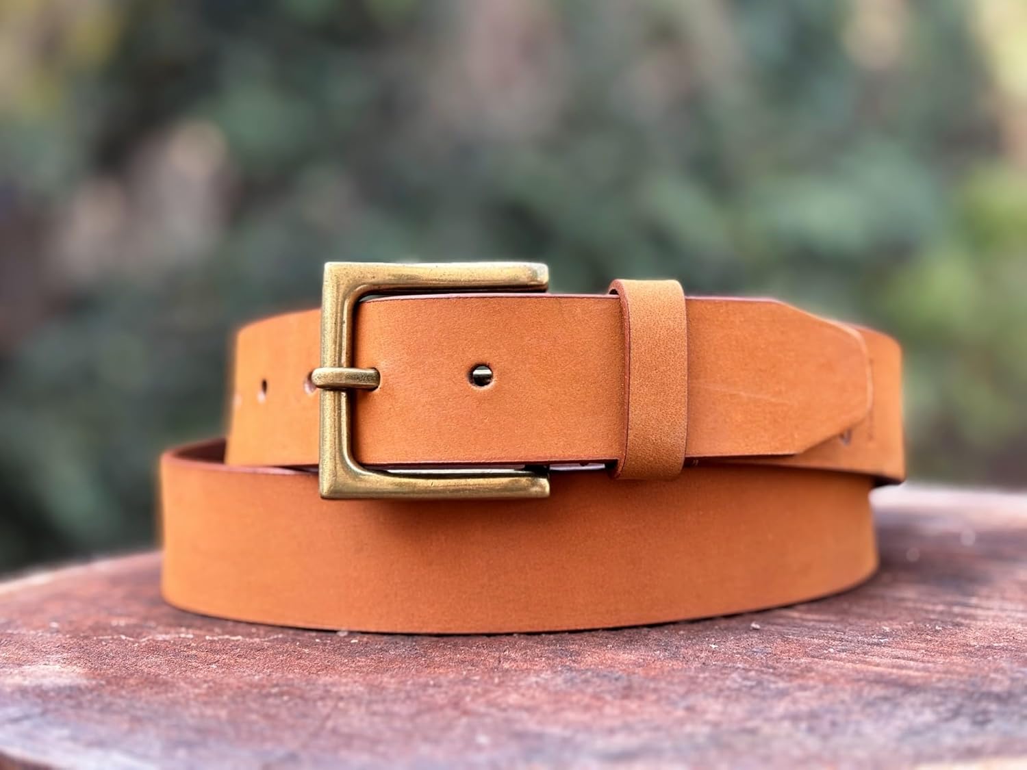 Men's Genuine Leather Casual Real Leather belt Every Day Jeans Belts, Handmade Men Leather Belt with Gift Box - Image 2