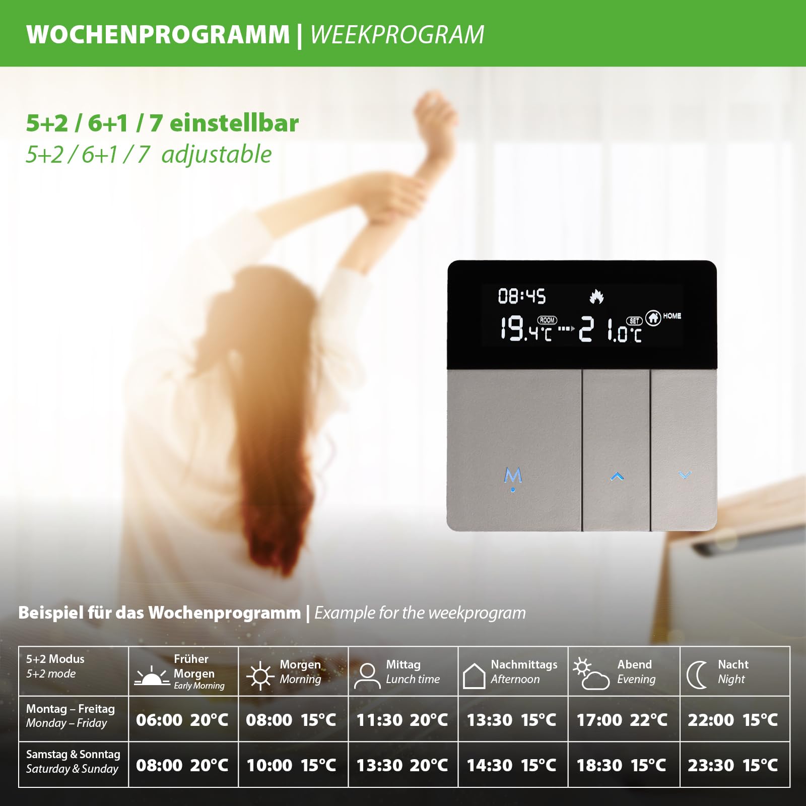 TH213 termostato wifi cronotermostato intelligente alexa Tuya Smart