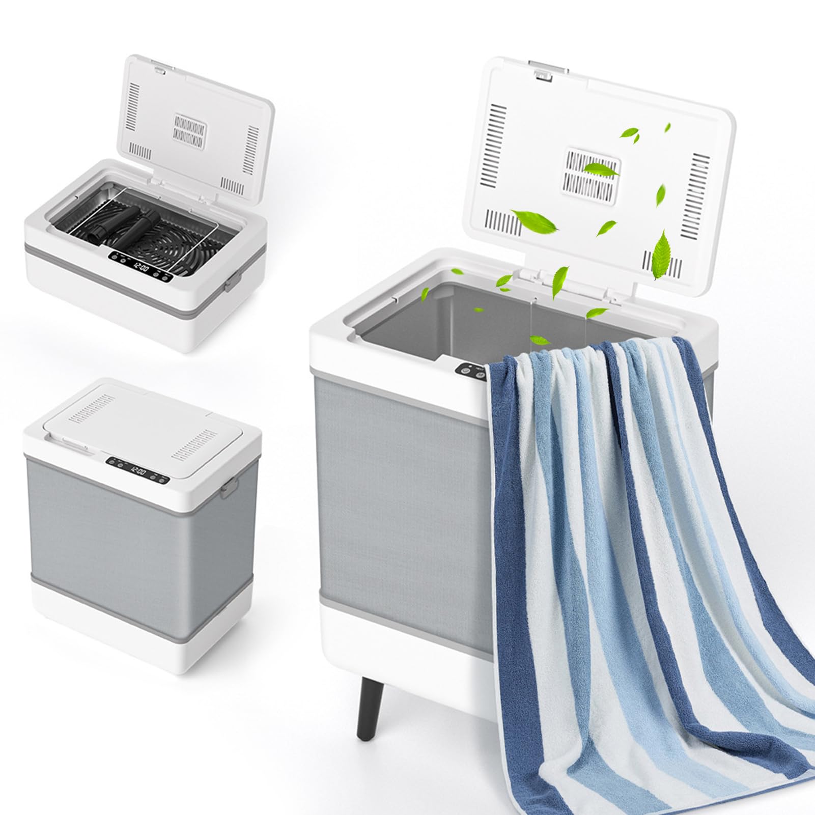 Calentador de toallas de 35 litros plegable para tres toallas grandes de baño
