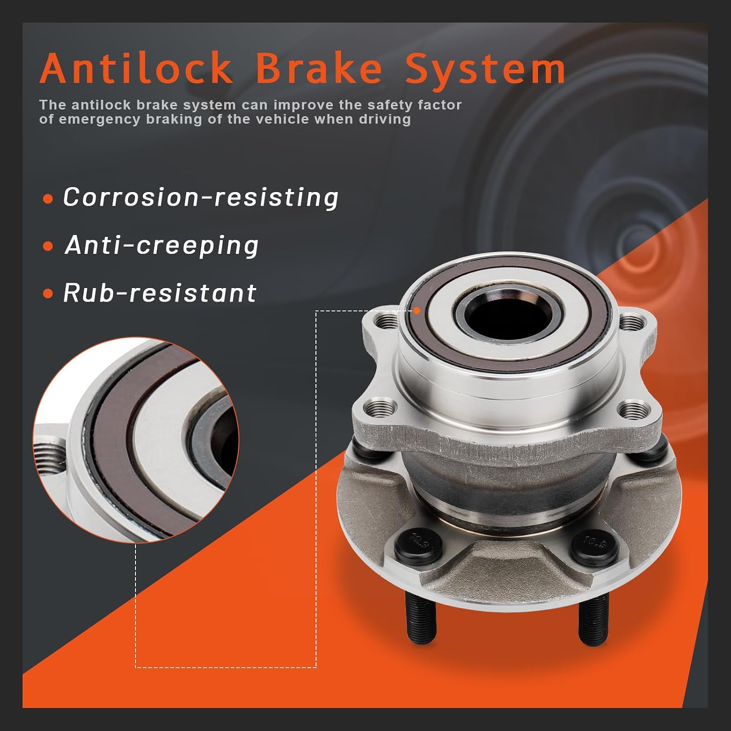 DRIVESTAR 512536 Rear Wheel Hub & Bearing Assembly 2015-2020 for Subaru Legacy & Outback, 2015-2019 for Subaru WRX, 2015-2016 2019 for Subaru WRX STI, 2019 for Subaru Ascent & Forester, w/5 Lugs