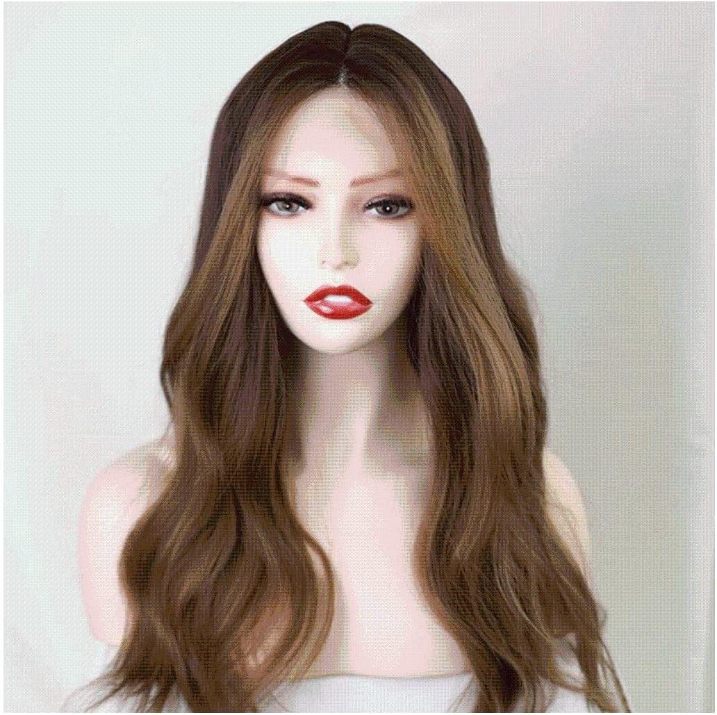 PAASHE soft wig Fashion Women's Wig Wigs Long Wave Wig Synthetic Heat -resistant Wig 24 -inch Suitable For Girls Daily Fashion Wigs natural lifelike