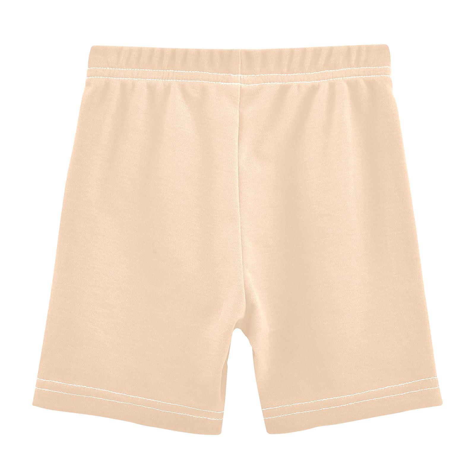 CHIFIGNO Girl's Cartwheel Shorts Breathable Bike Shorts Kids Under Dress Dance Short Peach Puff 5T