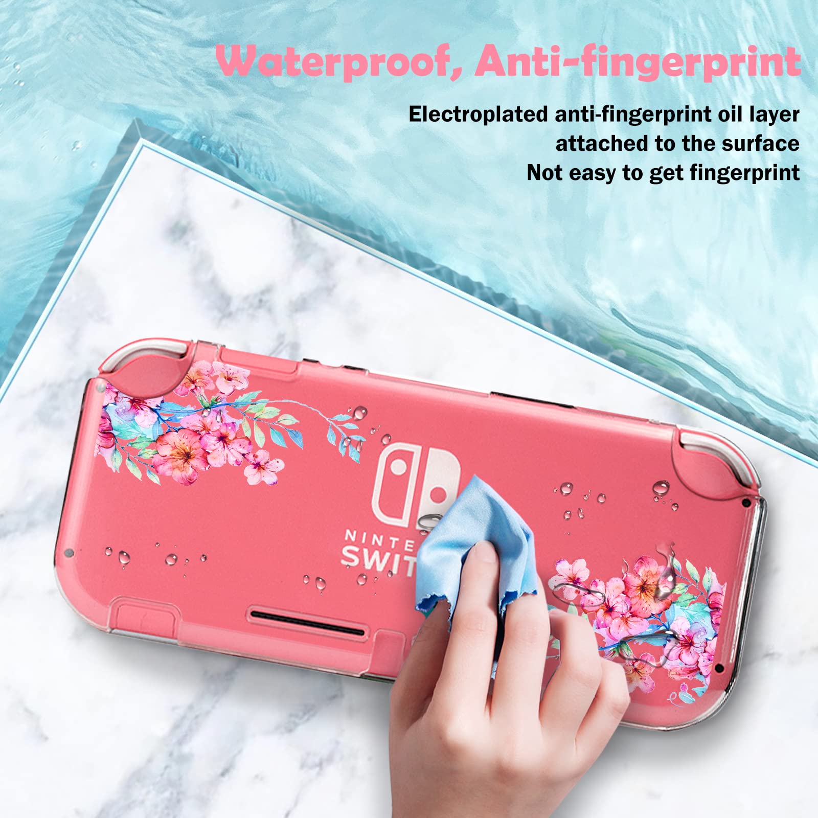 Amazon.com: DLseego Peach Blossom Pink Flower Floral Clear Switch