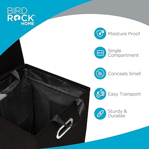 Miniatura 3 de BirdRock Home - Cesta para la ropa sucia, color rosa y azul, Sencillo, individual, Rosado