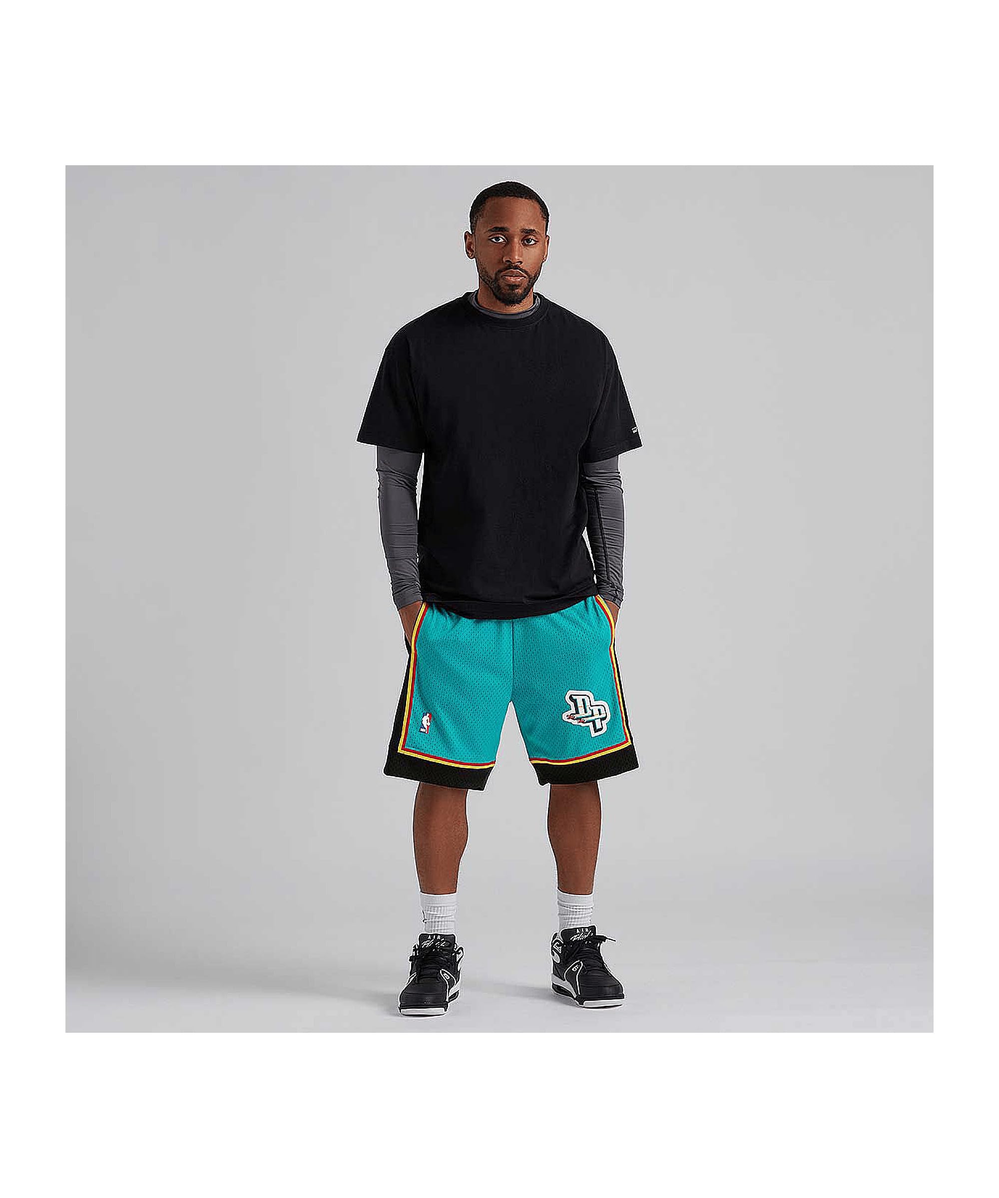 Mitchell & Ness Detroit Pistons 1998-99 Swingman NBA pantalón corto Turquesa