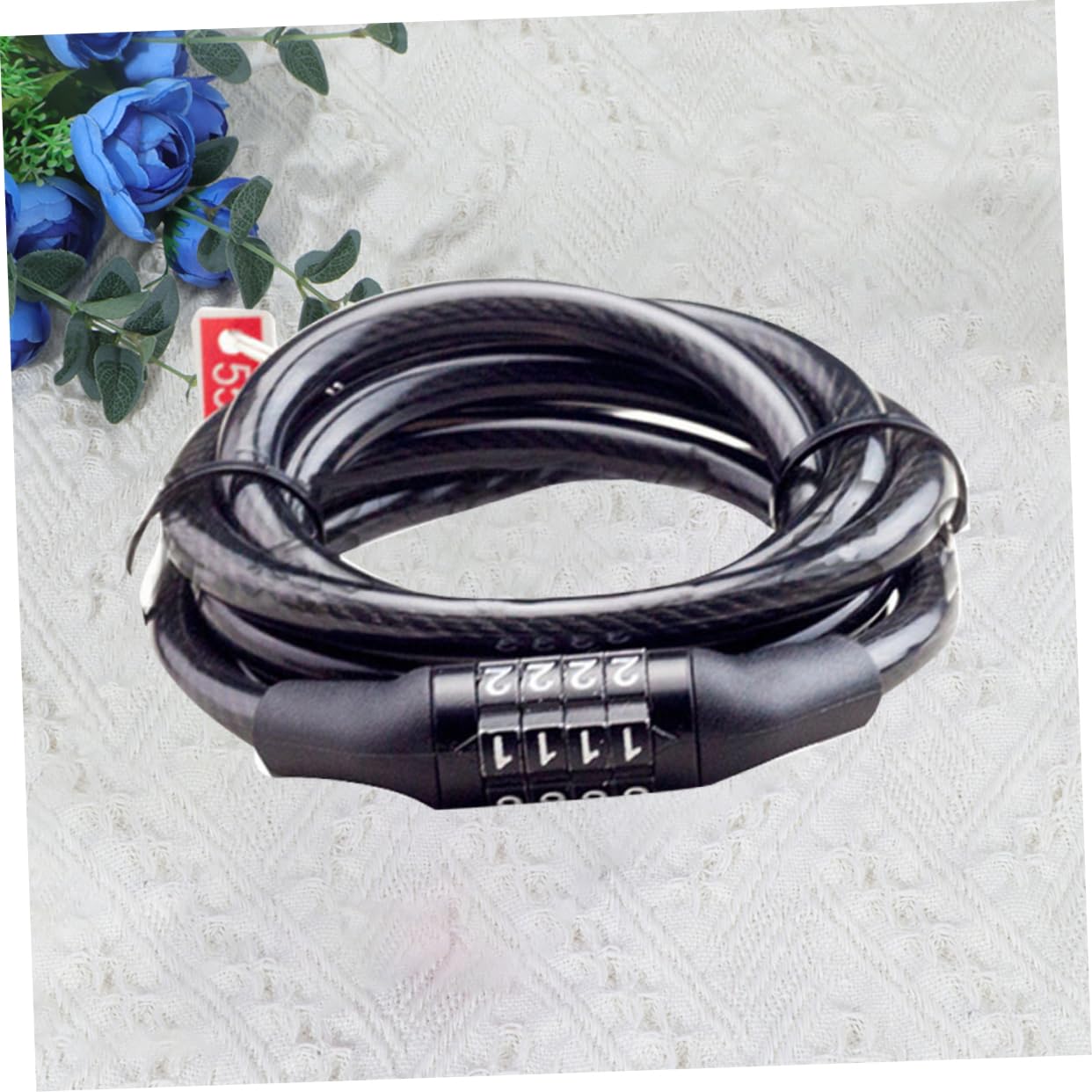Balacoo Heavy-Duty Cable Combination Bike Lock Secure Anti-Cut Password Lock for Bicycles Motorcycles Scooters Sturdy Design for Safety