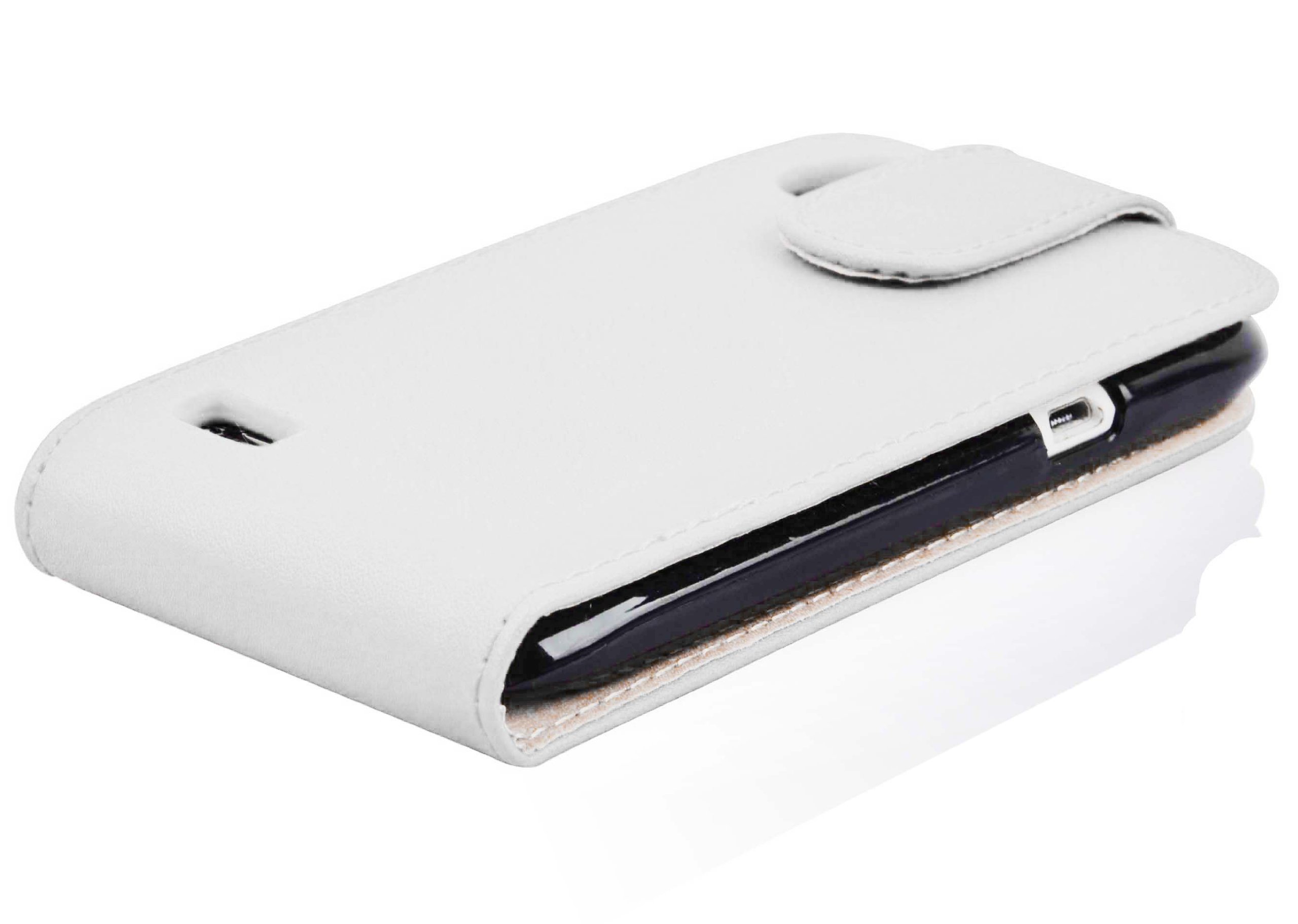Cadorabo Custodia per HTC Desire 700 in BIANCO FLOREALE - Protezione in