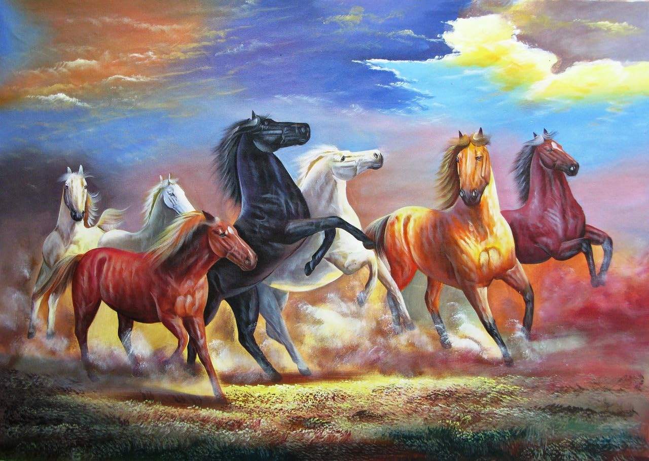 Dipinti Colorati Di Cavalli