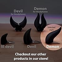 Vista 6 de Cuernos de clip de demonio (rojo)