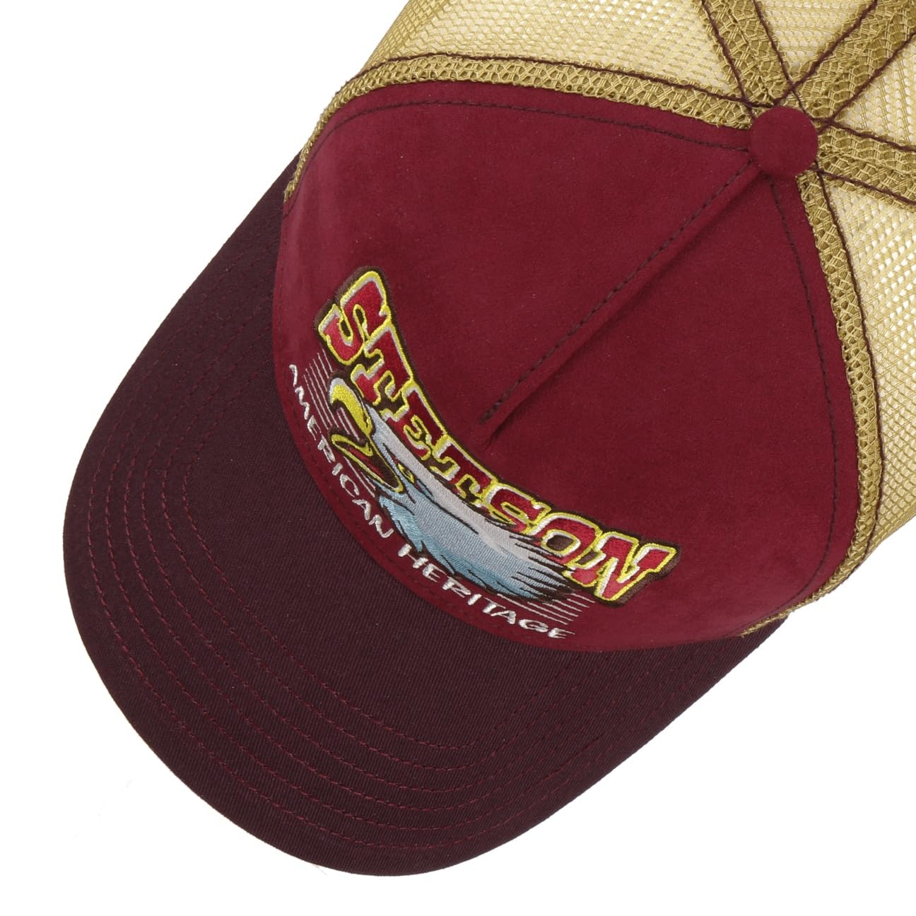 Stetson Czapka Trucker Eagle HeadKobiety/Mężczyźni - tirowca baseball cap z meshu Snapback, daszkiem, daszkiem Jesień Lato Wiosna Zima