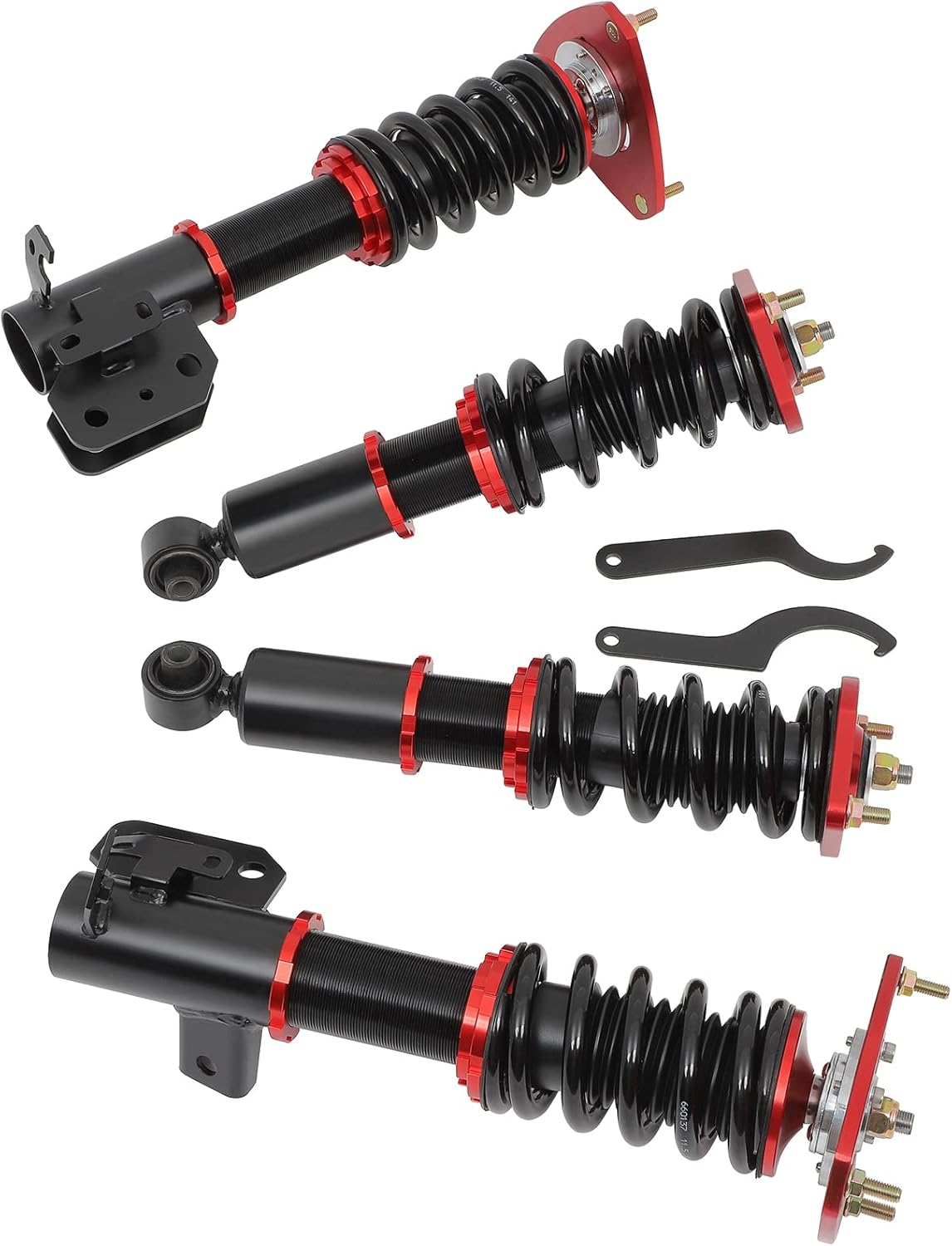 AUTOMUTO Coilover Struts Suspension Coilover Shocks Height Adjustable Fit for 2013-2016 for Scion FR-S /2013-2020 for Subaru BRZ /2017-2020 for Toyota 86 - Red
