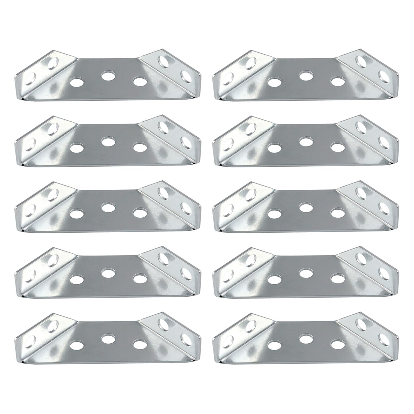10Pcs Furniture Corner Connector Stainless Steel Corner Bracket for Shelves Wood Furniture Chair Drawer Cabinet Stainless Steel Connector