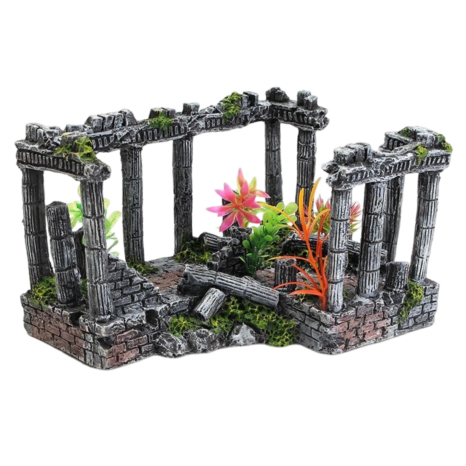 Acquario Romano Colonna Rovine Fish Tank Ornamento Artigianato Decor Home Office