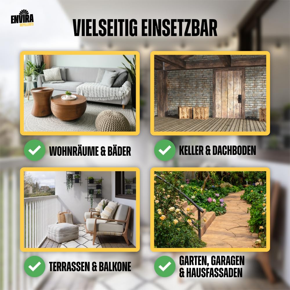 Envira Ameisenspray 500 ml + 2 x 5 Liter - gegen Wegameisen & Pharaoameisen | Ameisen Spray mit Langzeitwirkung für Wohnung, Balkon, Terrasse und Garten - zuverlässiges Ameisenmittel