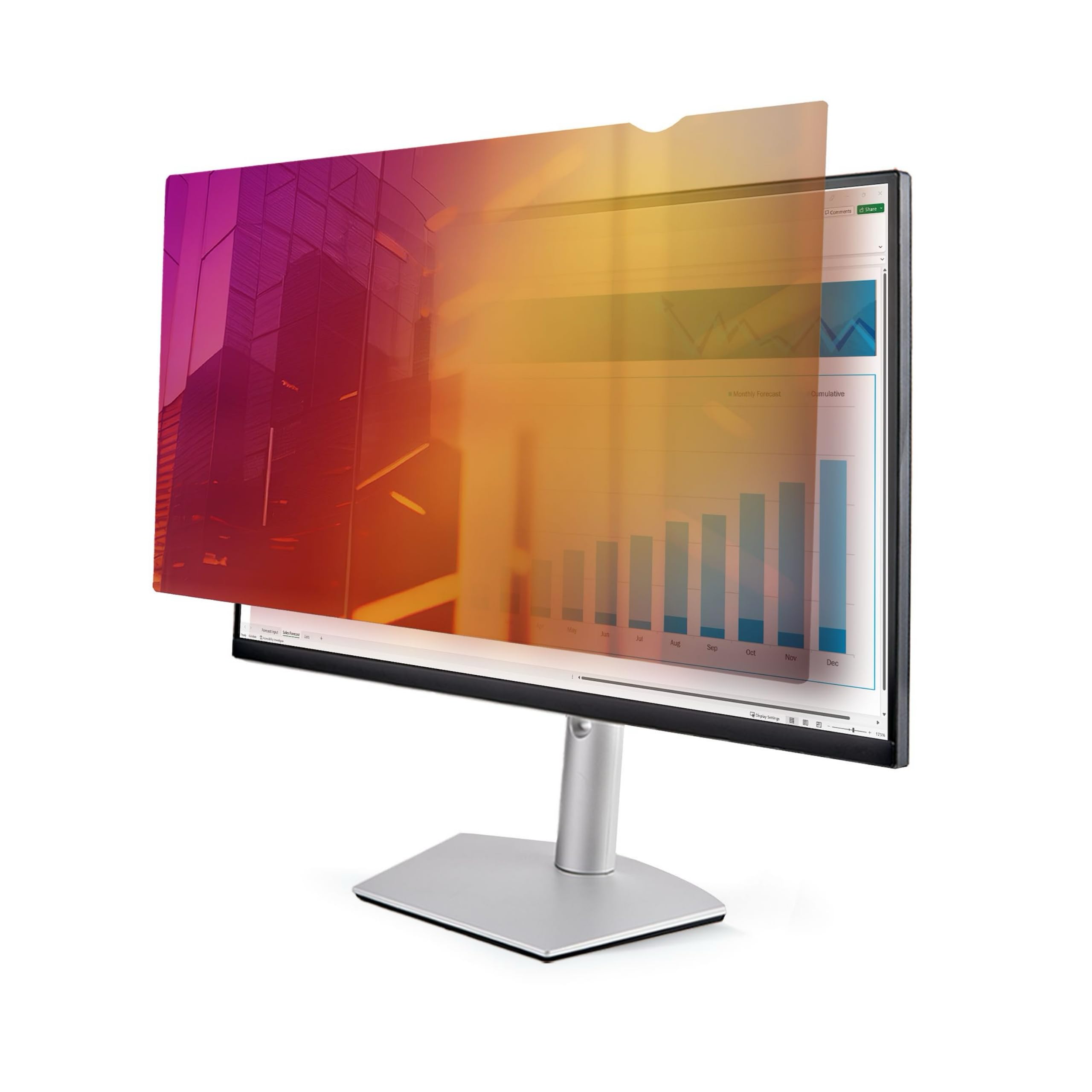 StarTech Filtro Privacy Oro Reversibile Rimovibile per Monitor 24" 16:10 | Protegge i Dati Sensibili, Facile da Installare e Rimuovere