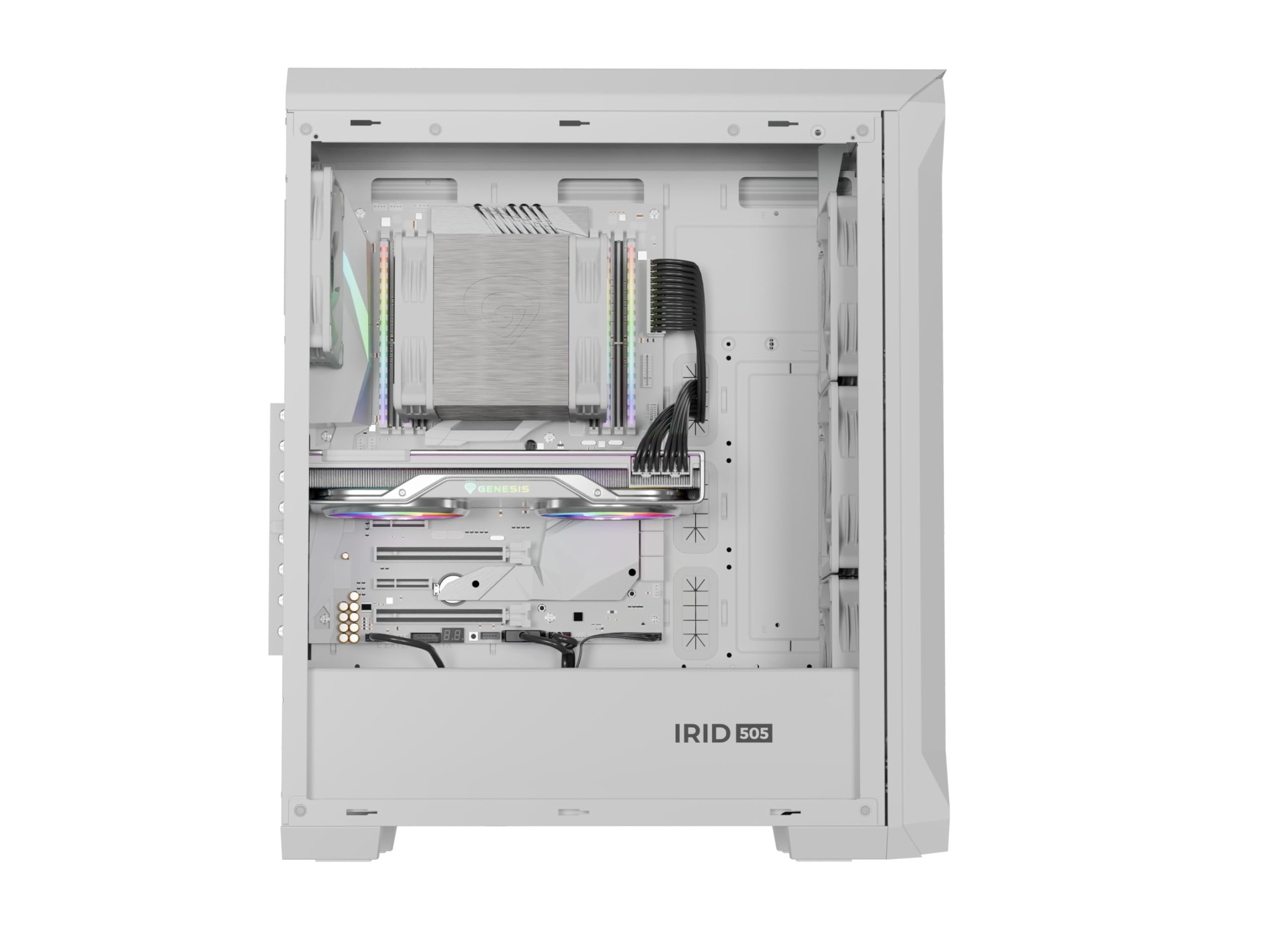 Genesis CAJA PC Gaming IRID 505 ARGB White NPC-1872