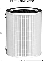 Vista 5 de MAX - Filtro HEPA de repuesto compatible con Afloia MAX/MAGE/MAGE PRO y Sans/Air-Honati/Compass Home Smart/Taylor Swoden/Cuckoo CAC-J1510FW
