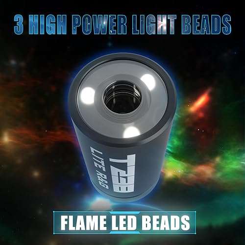 Miniatura 6 de LITE R&G Airsoft Tracer Unit, Spitfire Tactical Bozal Flash Simulador para Airsoft/Gel Blaster con interfaz roscada CCW de 0.551 in