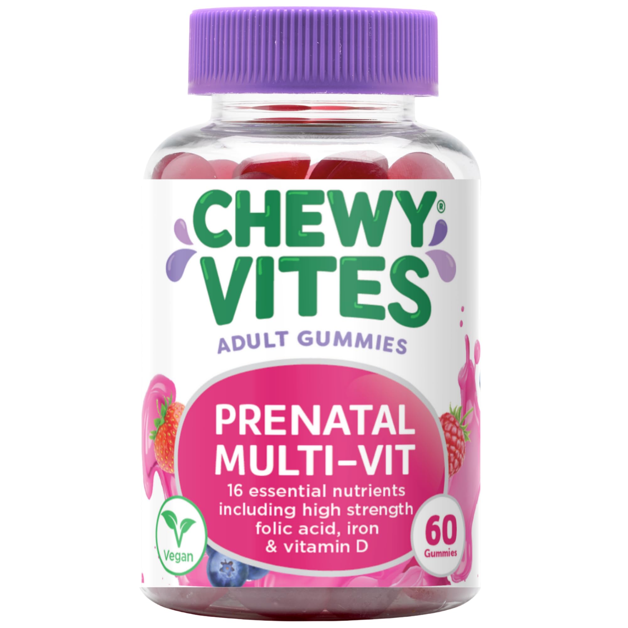 Chewy Vites Women's Prenatal Multivitamin Gummies, 60 Count
