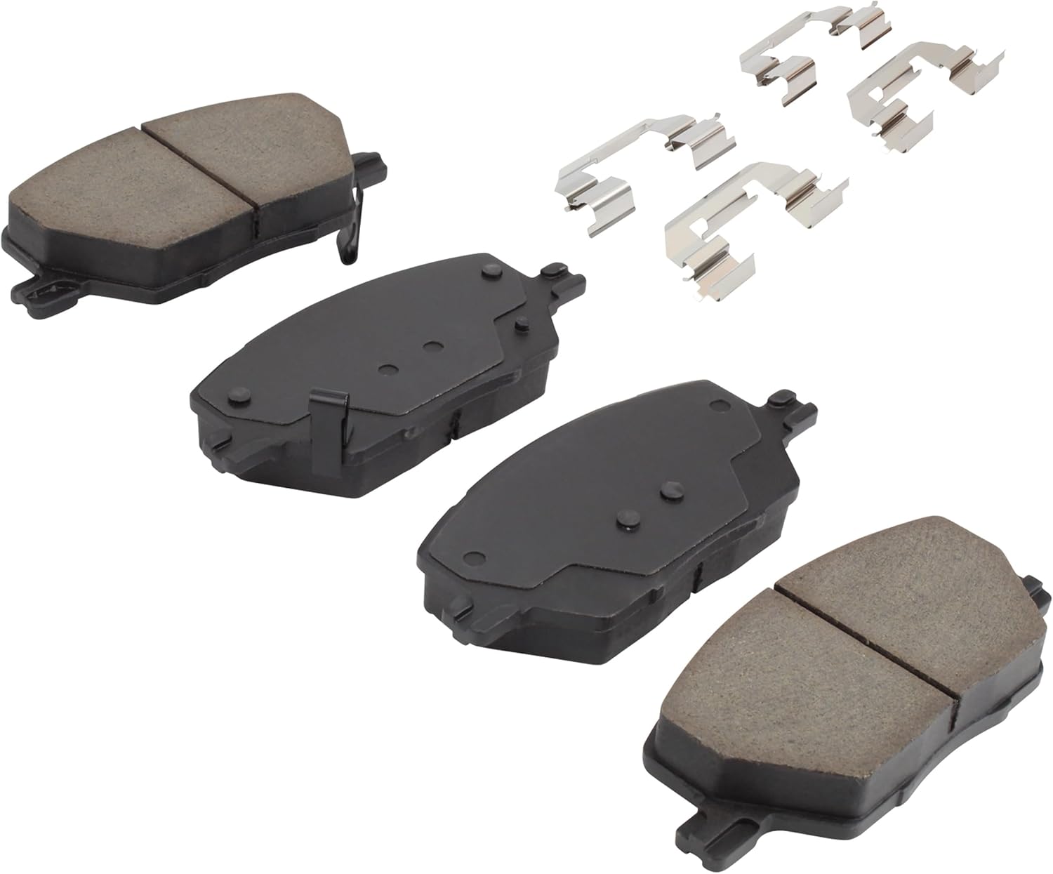 QUALITY-BUILT Front Ceramic Brake Pads, Black Series 1003-1811C, Compatible with 2015-2024 Fiat/Jeep (500X,Compass,Renegade)