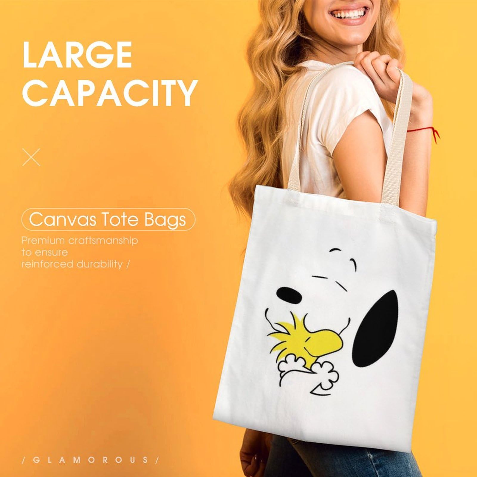 Amazon.co.jp: スヌーピー トートバッグ トートバッグ キャンバス 軽量 