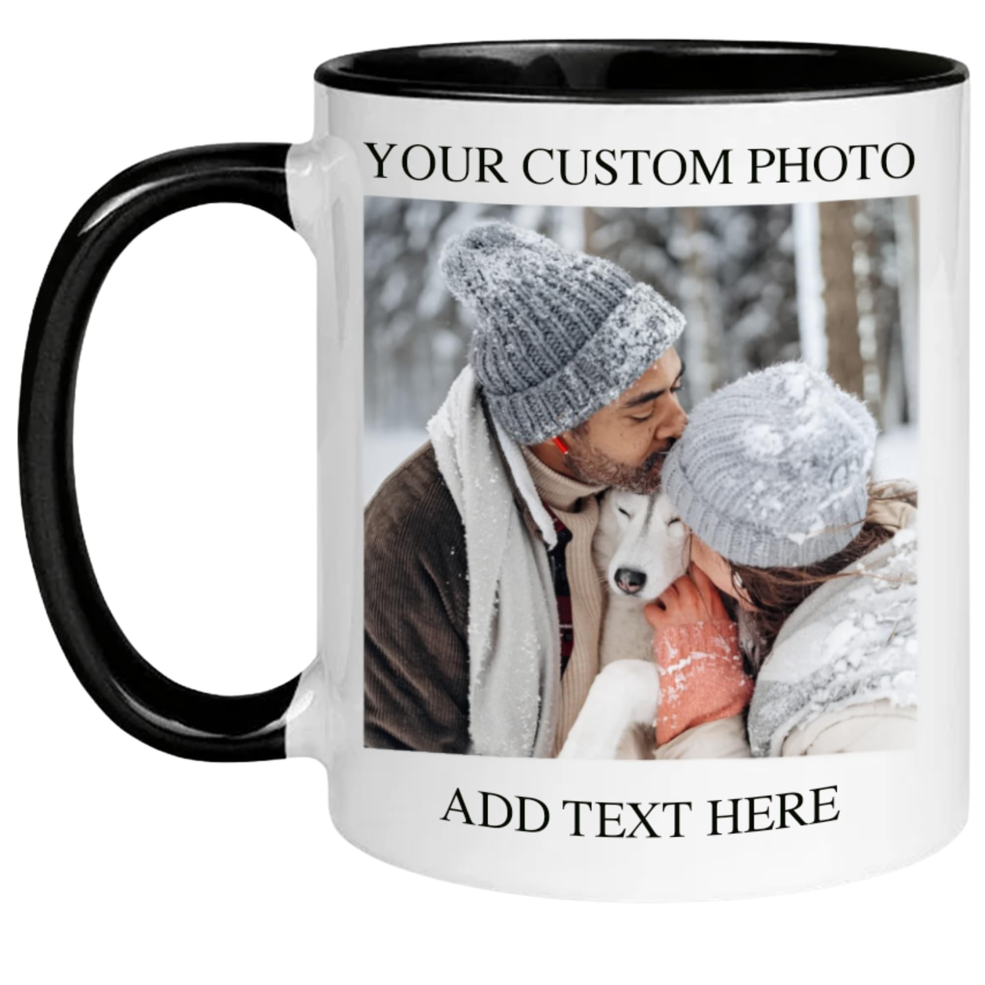Amazon.com: Custom Mug - Personalized Coffee Mug with Photo Text Logo |  Taza Personalizada 11oz Both Sides Print | Custom Gifts for Men Women |  Customized Picture Cup Dishwasher Safe : Home & Kitchen