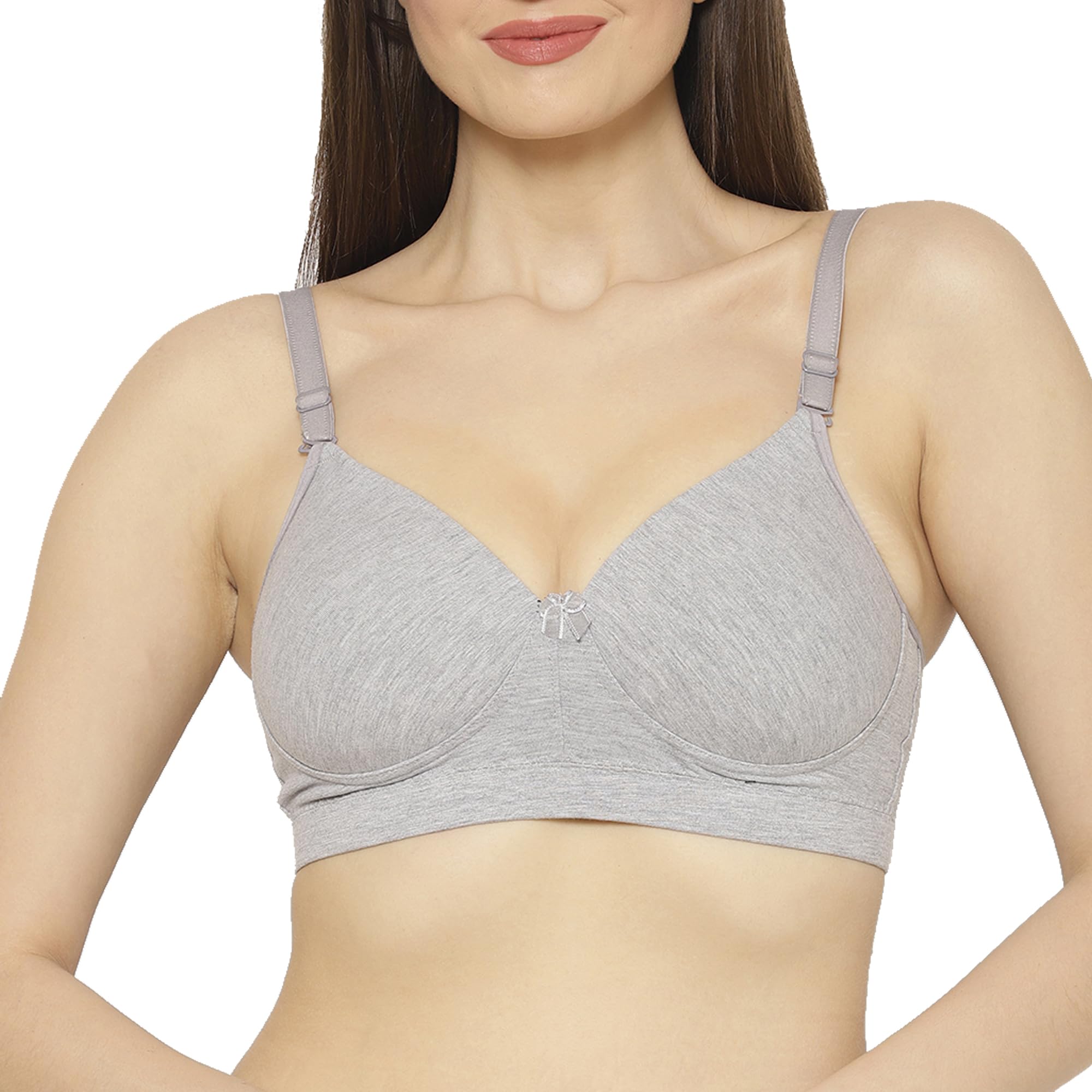 floret Women's Padded/Non-Wired & Full Coverage/T-Shirt with Convertible-Strap Bra-picture-23