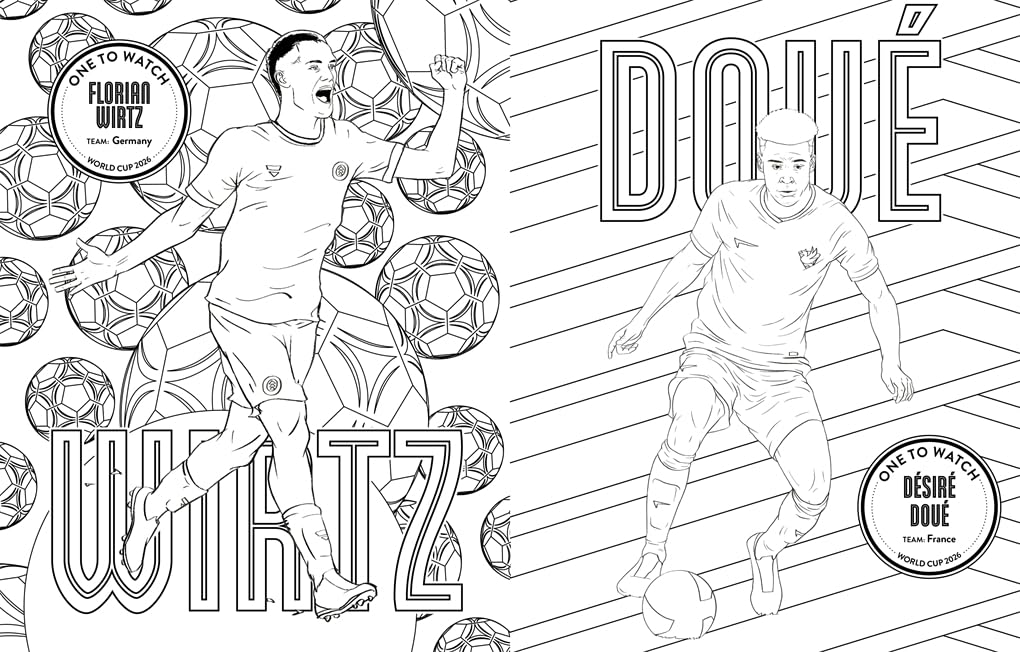 Ultimate Football Heroes Colouring Book: World Cup Greatest Moments: Celebrate the 2026 World Cup with over 50 players to colour