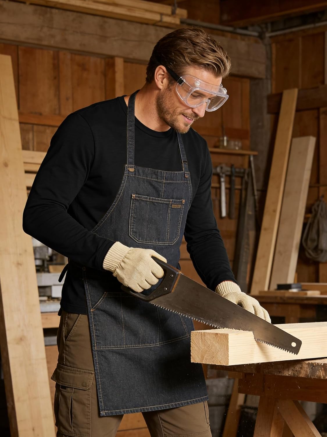 Mens Base Layer Shirt Long Sleeve, Thermal Crewneck T-Shirts Fitted Lightweight Undershirt Triblend - Image 5