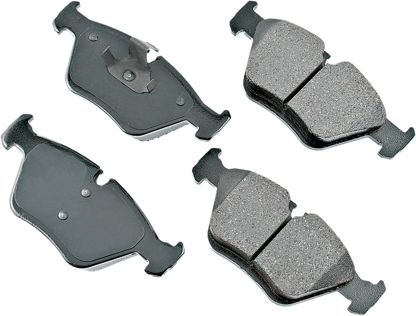 Akebono EUR946 Euro Ultra Premium Ceramic Disc Brake Pad Kit, GREY