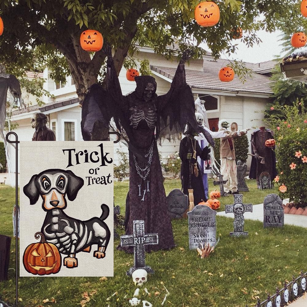 Halloween-Gartenflagge, Geisterhund, 30,5 X 45,7 Cm Produktbild-Vorschau 13