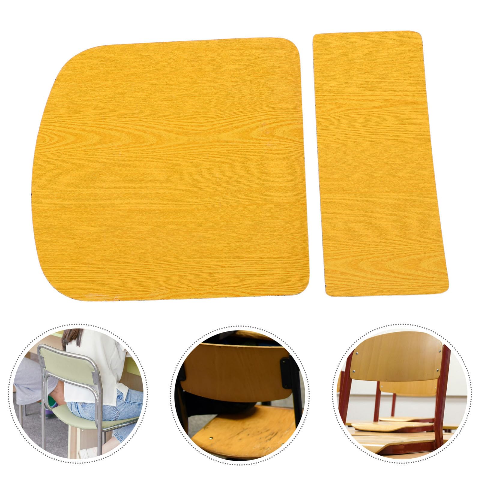 Set Componenti Posteriori Compatibili Accessori Schienale Sedia da Scrivania per Studenti Materiali ad Alta Densità Ergonomici per Studio Domestico e Scolastico