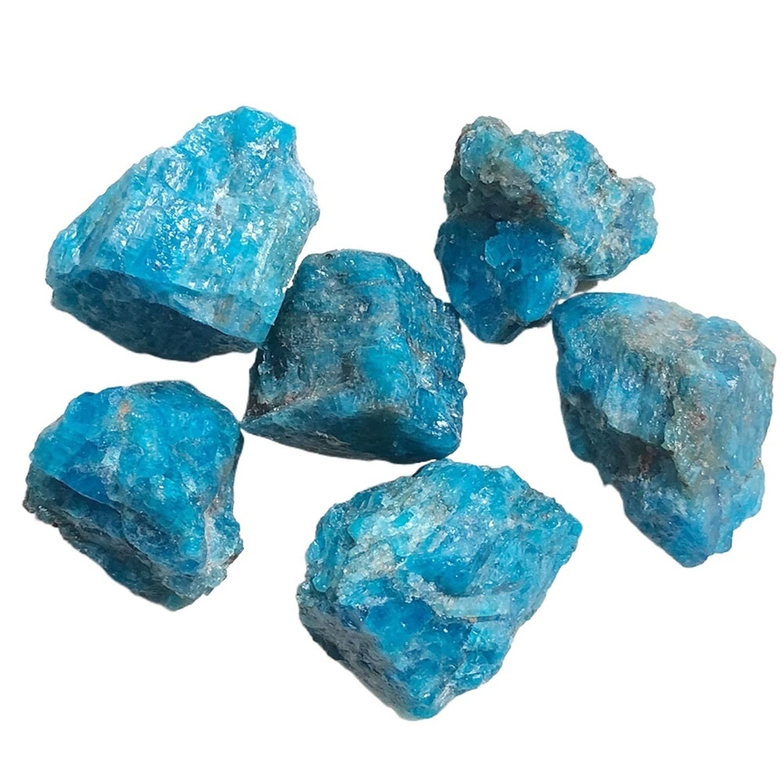 1pc Casuale Apatite Blu Naturale Pietra Grezza Grezza Cristallo di Quarzo Roccia Acquario Decorazione della Stanza di casa Regalo Decorazione della Stanza
