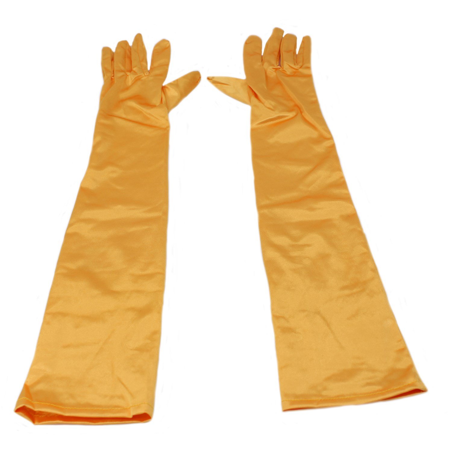 MEISHINE Elegante Largos Guantes de Boda para Mujer Guantes de Satén Elástico Guantes de Novia Boda Fiestas de Disfraces