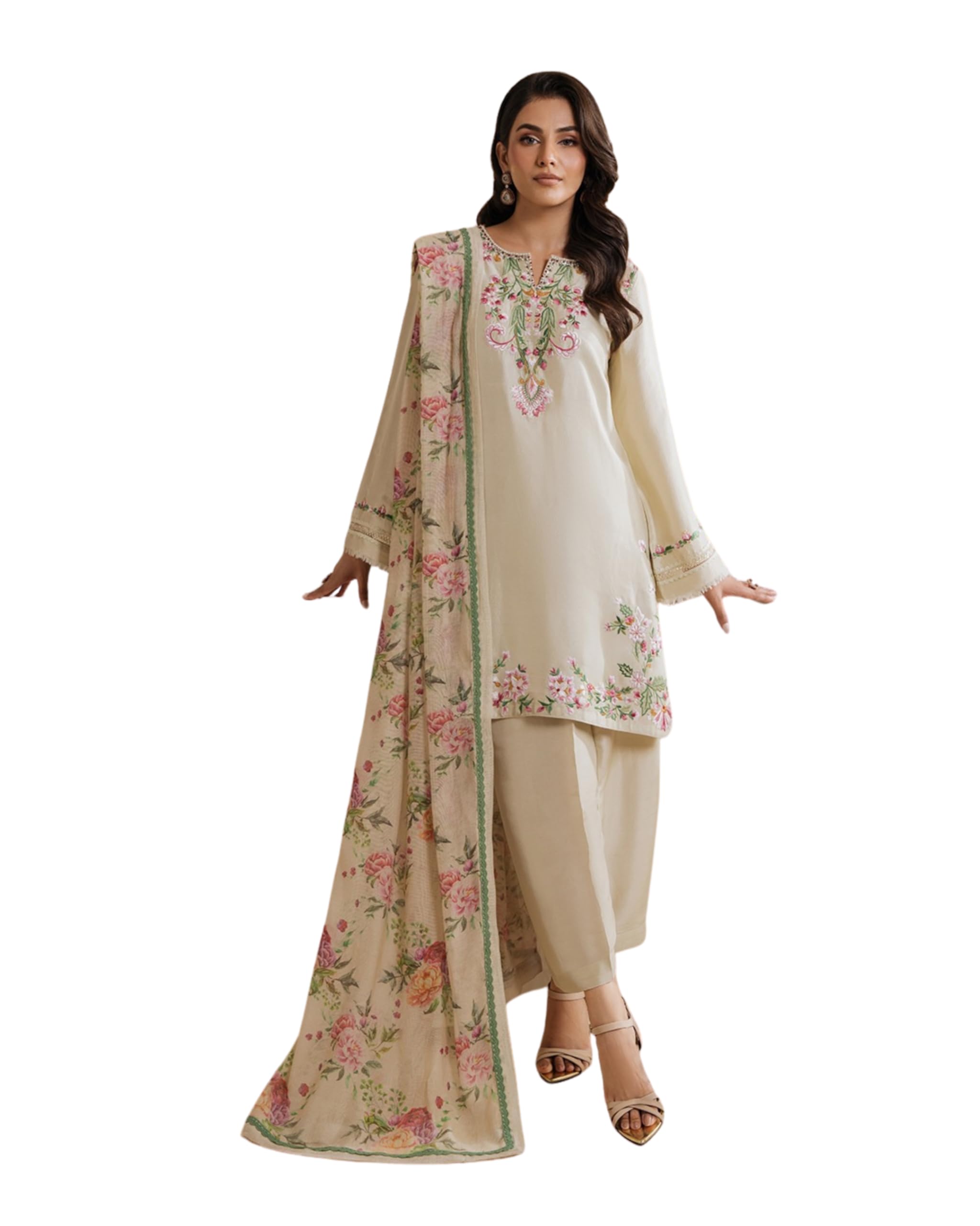 auspex lifestyle Women’s Crepe Top Farshi Palazzo with Dupatta Set Embroidered Work Regular Wear_PM_83-picture-42